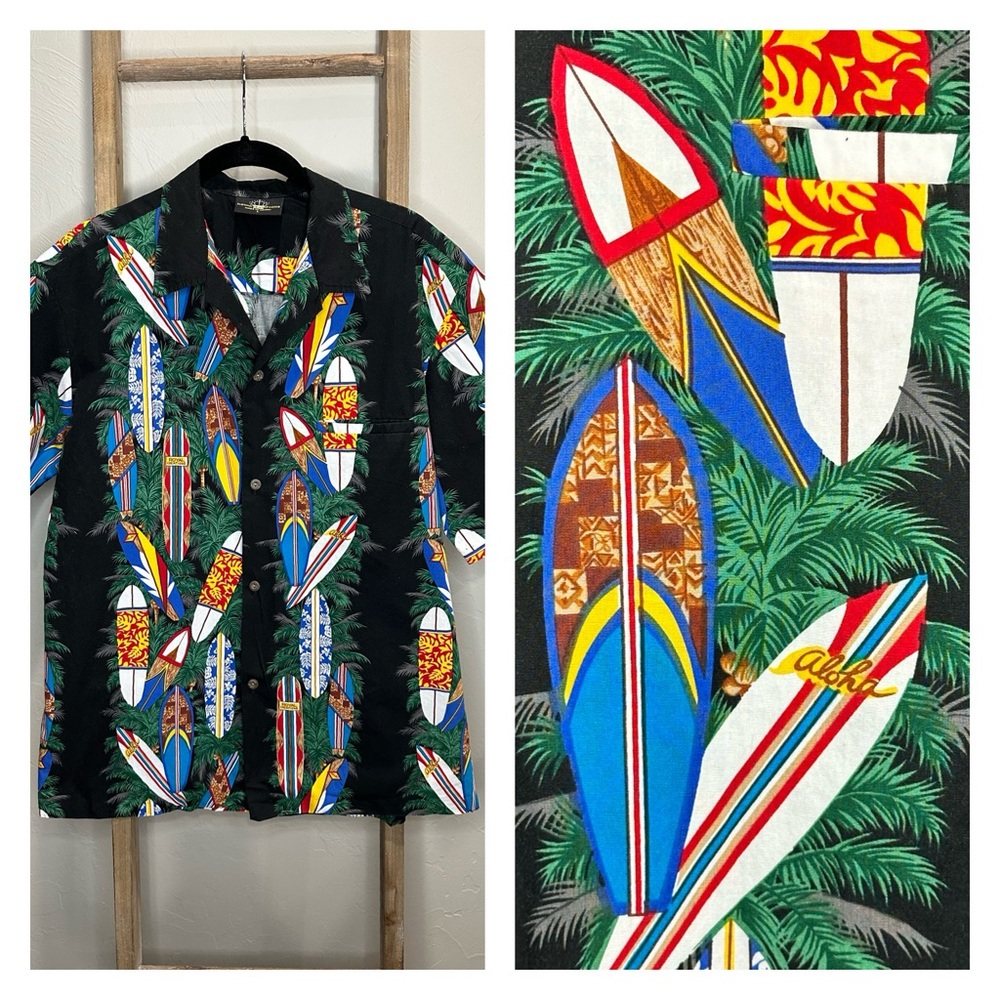 Men’s Hawaiian Aloha Casual Button Up Made In Hawaii